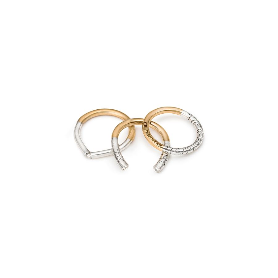 Anello 'Neon' aperto bicolore NEON | AN 1 F/CAVBIC